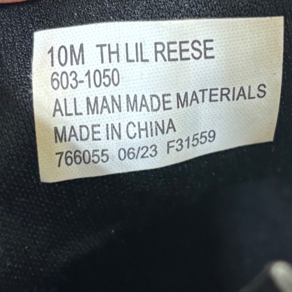 Thereabouts Boots Size 10M Lil Reese Black Glitter Sparkle Lace Up Side Zip - Picture 8 of 13
